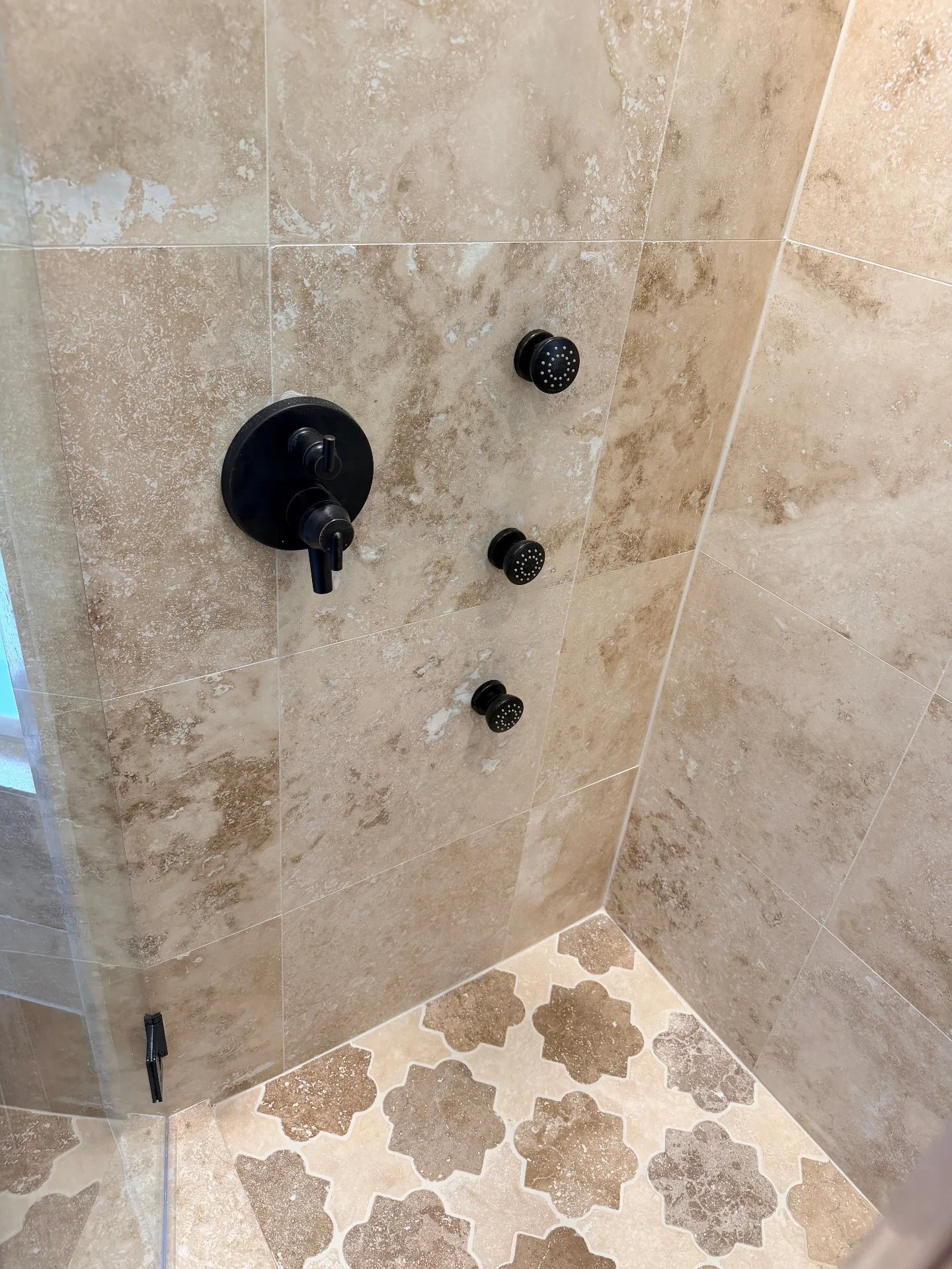 Cajun Home Services repeat customer master bathroom remodel progress photo 35 in Destrehan, St. Charles Parish, Louisiana — full gut, waterproofing, tile rebuild documentation