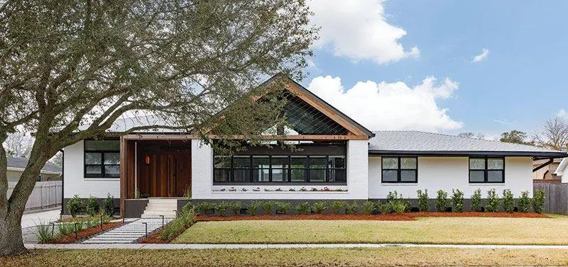 Custom Gulf Coast home with elevated exterior siding and trim