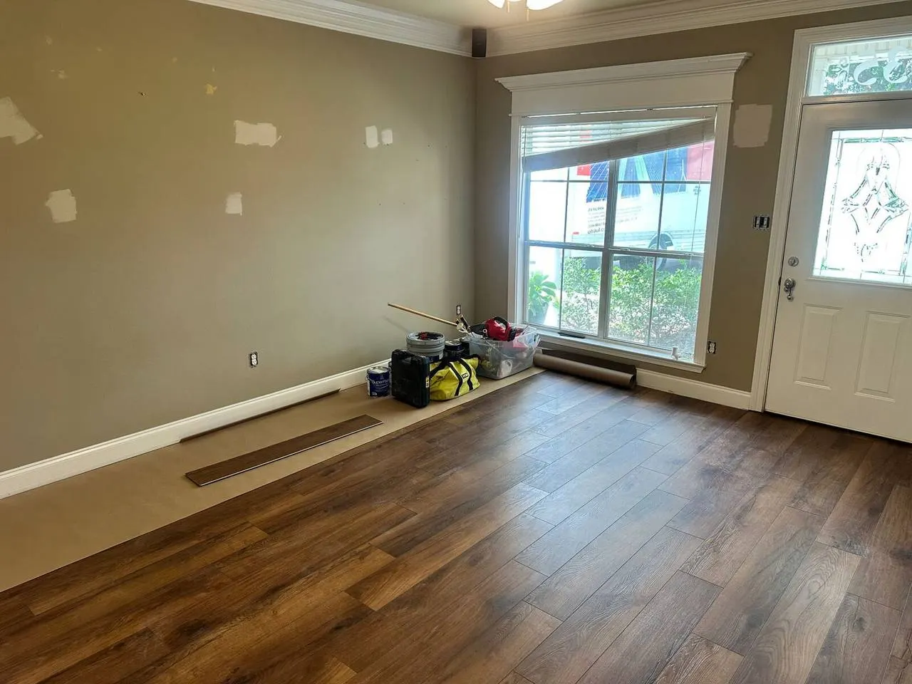 LVP flooring installation complete in Gonzales Louisiana
