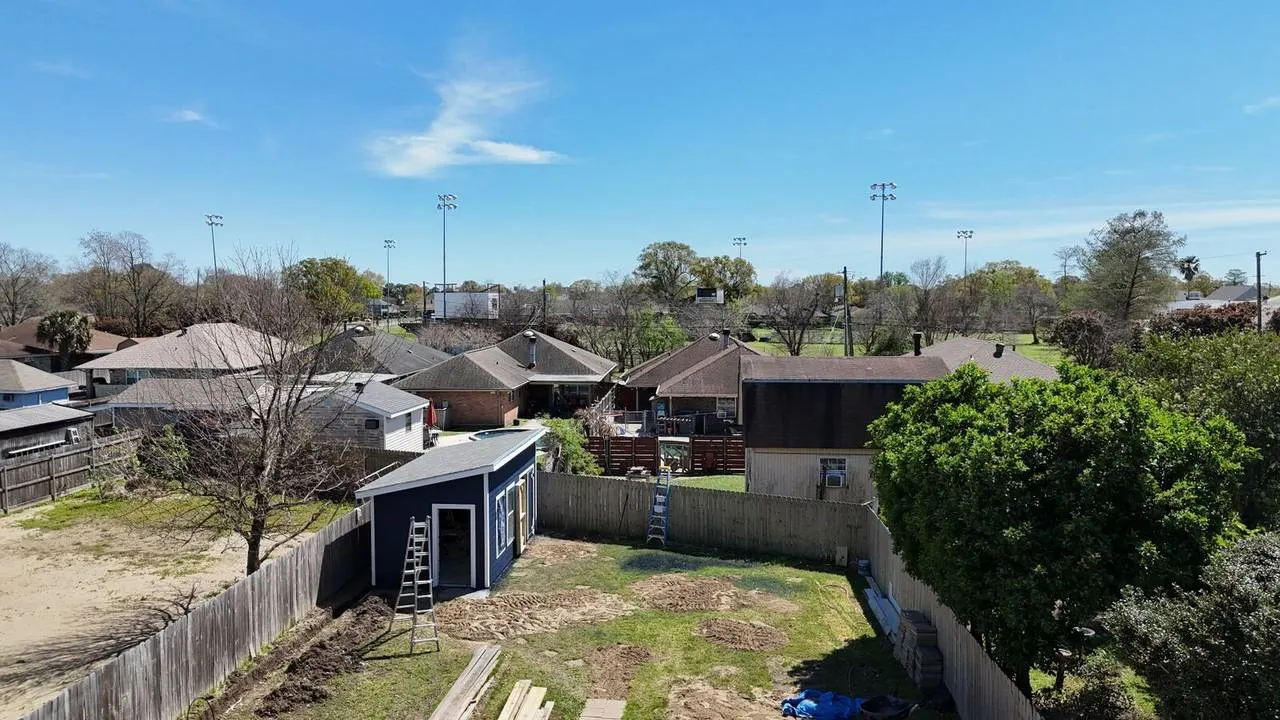 Slate roof on large estate home with pool in Old Metairie, LA