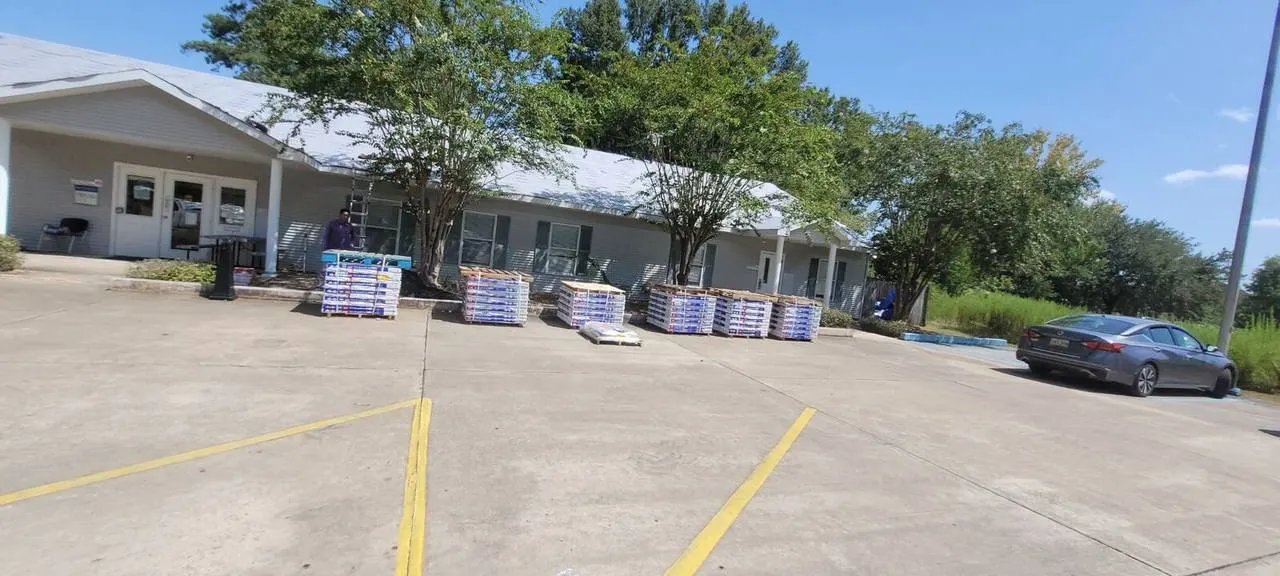 Roofing materials staged for project by Cajun Home Services in New Orleans