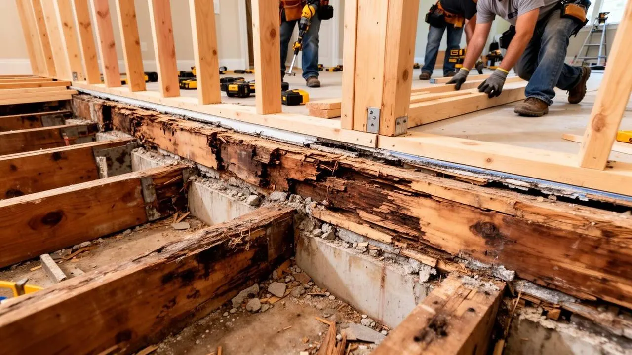 Termite damage structural repair