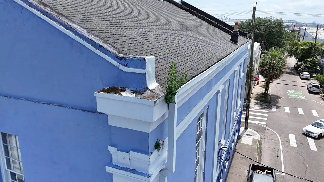 Restored historic exterior in the Vieux Carré, New Orleans